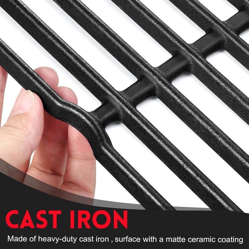 GGC 7522 7521 15" Grill Grates Replacement for Weber Genesis Silver A, Cast Iron Grate Grid for Weber Spirit E/S 200 E/S210, Spirit 500 - Image 4